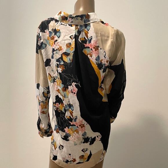3.1 Phillip Lim for Target small floral button front blouse top TLS1 9049 - Picture 7 of 10